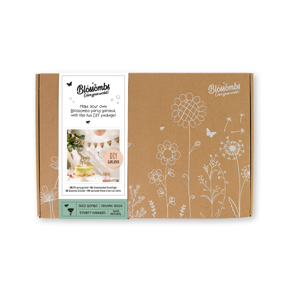 Large DIY giftbox van Blossombs met banderol.