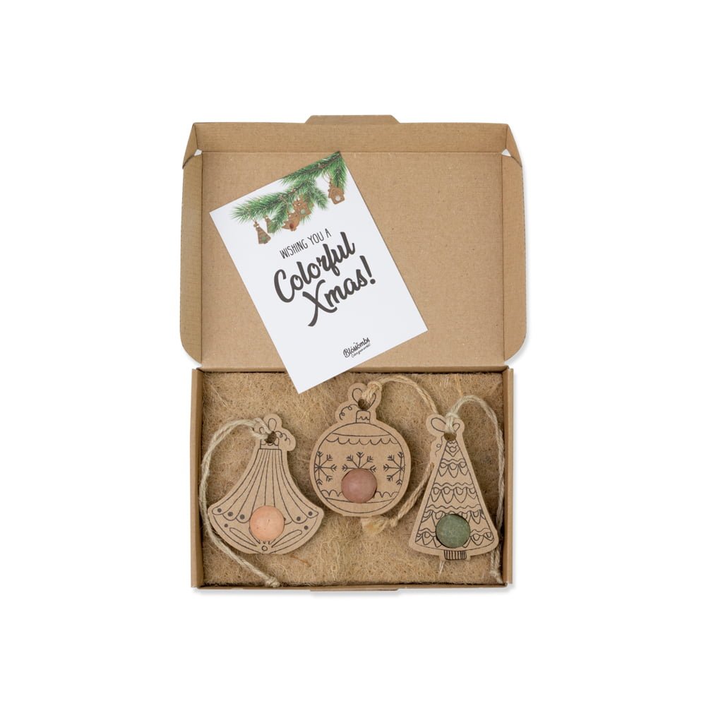 Giftbox Small set van 3 kersthangers