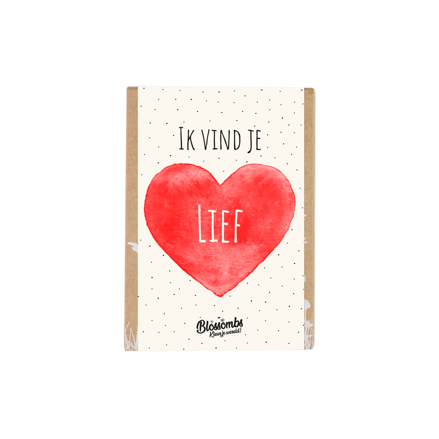 Gift Box Mini "Ik vind je lief" met 4 Blossombs zaadbommetjes