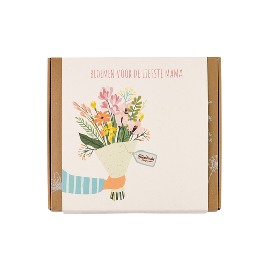 Moederdag Gift Box Medium "Boeket" met 9 Zaadbommetjes