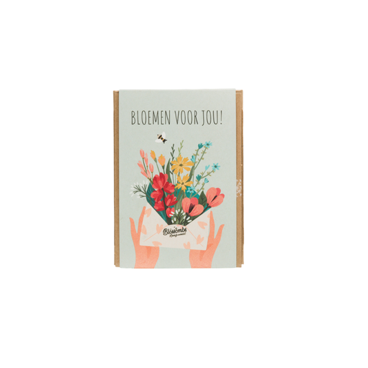 Gift Box Mini "Bloemen voor jou" met 4 bloembommetjes