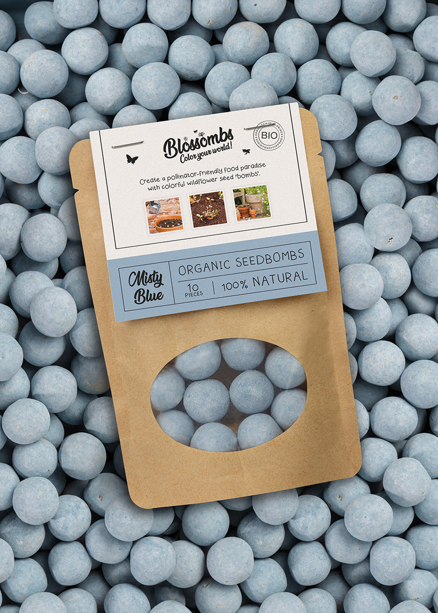 Kraft zak (met 10 of 25 Blossombs Bloembommetjes)