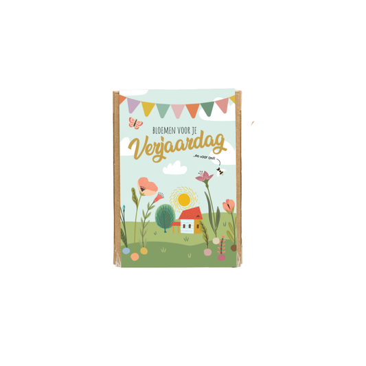 Gift Box Mini met 4 bloembommetjes - Bloemen voor je verjaardag