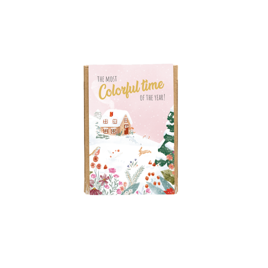 Gift Box Mini met 4 zaadbommetjes - The Most Colorful Time