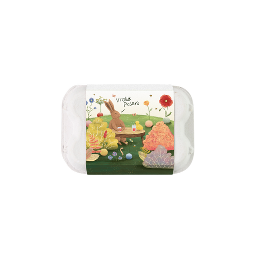 Eierdoosje met 6 zaadbommetjes - Easter Wonderland