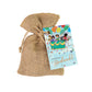 Jute cadeauzakje met 8 zaadbommetjes - Air Balloon