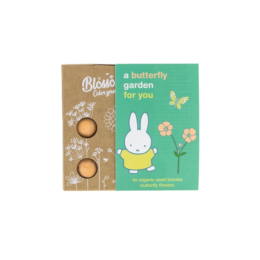 Nijntje Gift Box mini met 4 zaadbommetjes - Butterfly Garden For You