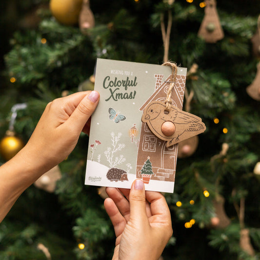 DIY box Kersthangers met kaart - 10 stuks - t.w.v. €39,90