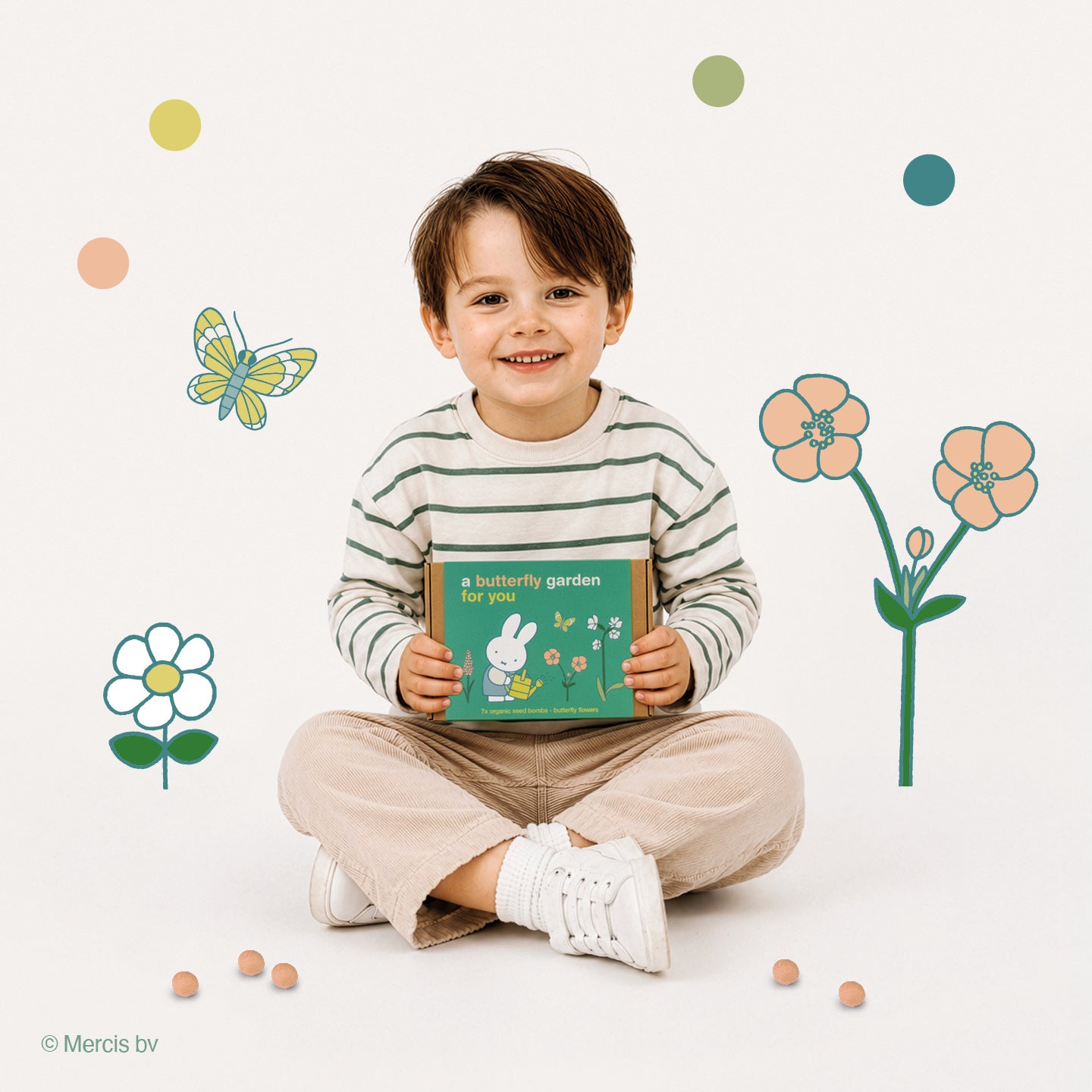 Nijntje Gift Box Small met 7 Zaadbommetjes - Butterfly Garden For You
