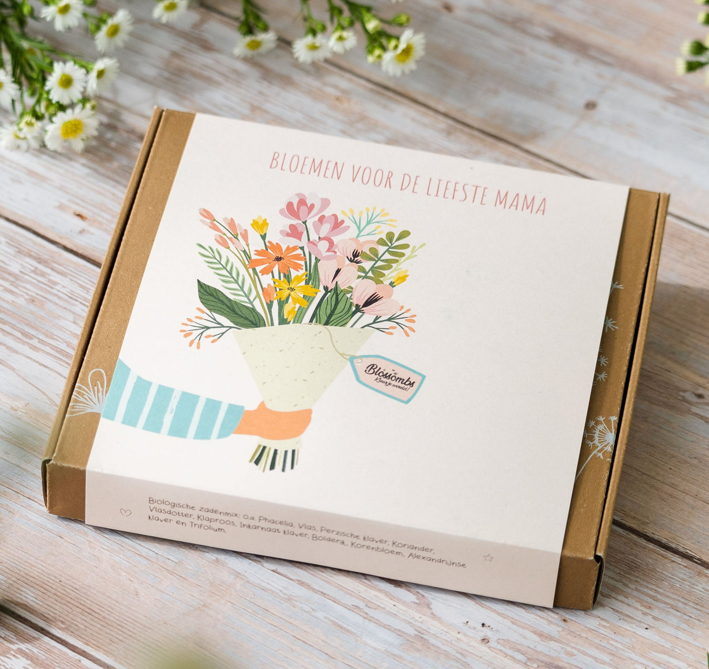 Moederdag Gift Box Medium "Boeket" met 9 Zaadbommetjes