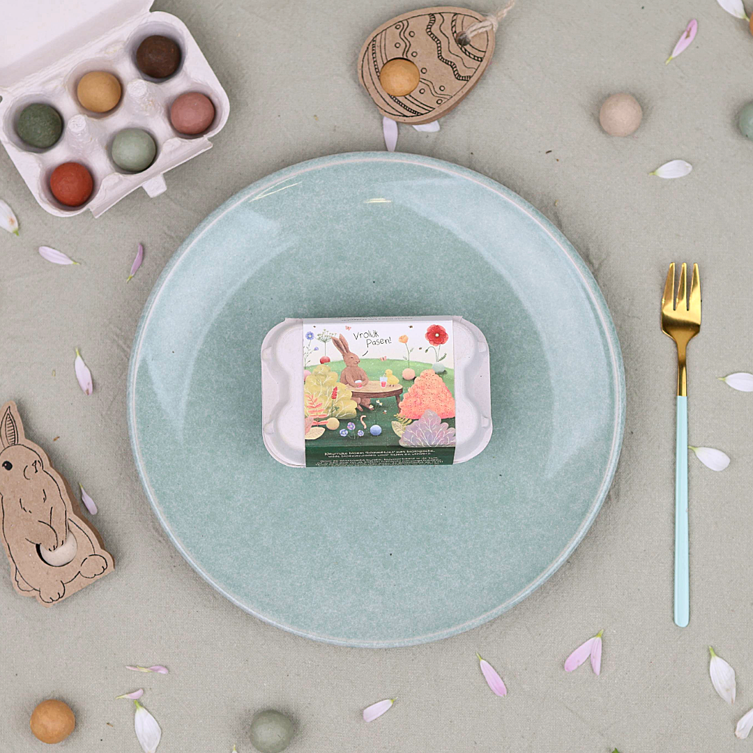 Eierdoosje met 6 zaadbommetjes - Easter Wonderland